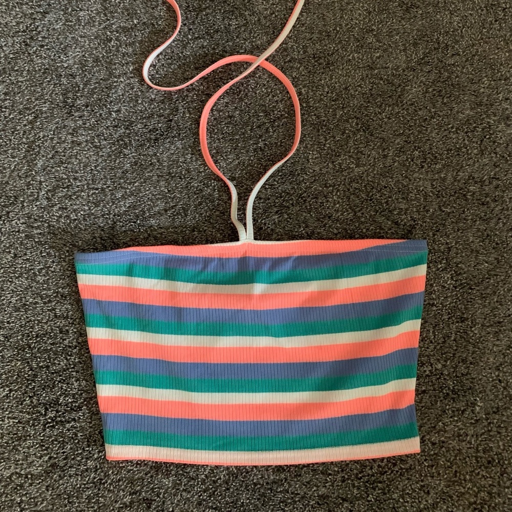 Striped halter neck top!